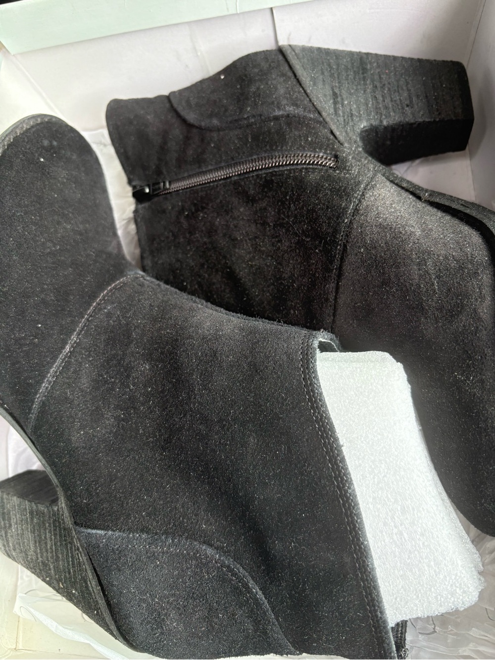Black suede and cheetah pair